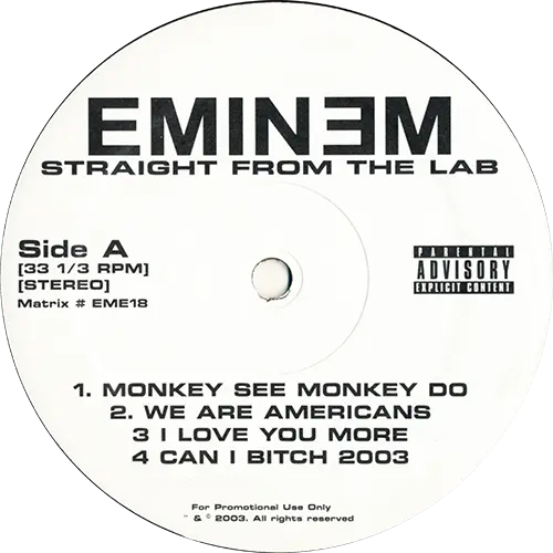 Eminem - Straight From The Lab (2003, LP) FLAC скачать торрент