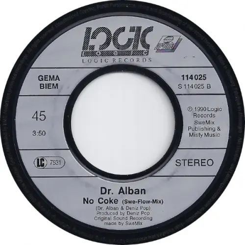 Dr. Alban - No Coke (Single) (1990) FLAC скачать торрент