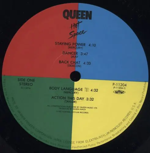 Queen - Hot Space 1982