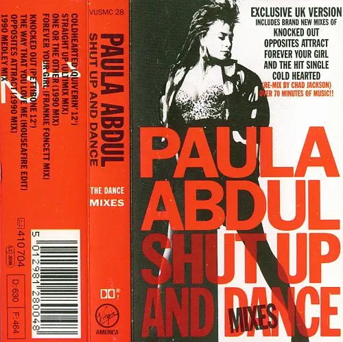 Paula Abdul - Shut Up And Dance (The Dance Mixes) (1990, MC) WavPack скачать торрент