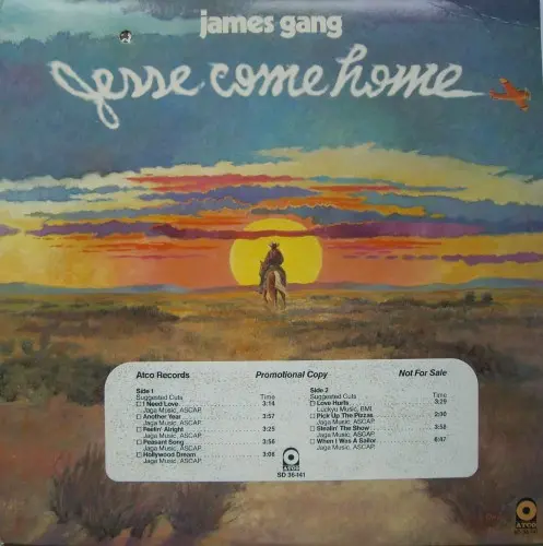 James Gang - Jesse Come Home (1976, LP) FLAC скачать торрент