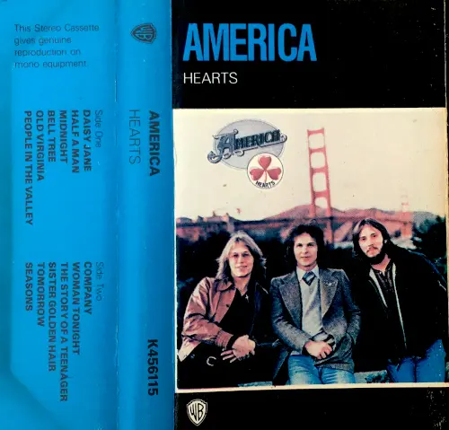 America - Hearts (1975, MC) FLAC скачать торрент