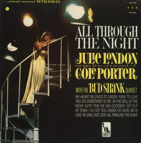 Julie London With The Bud Shank Quintet ‎– All Through The Night 1966/1985