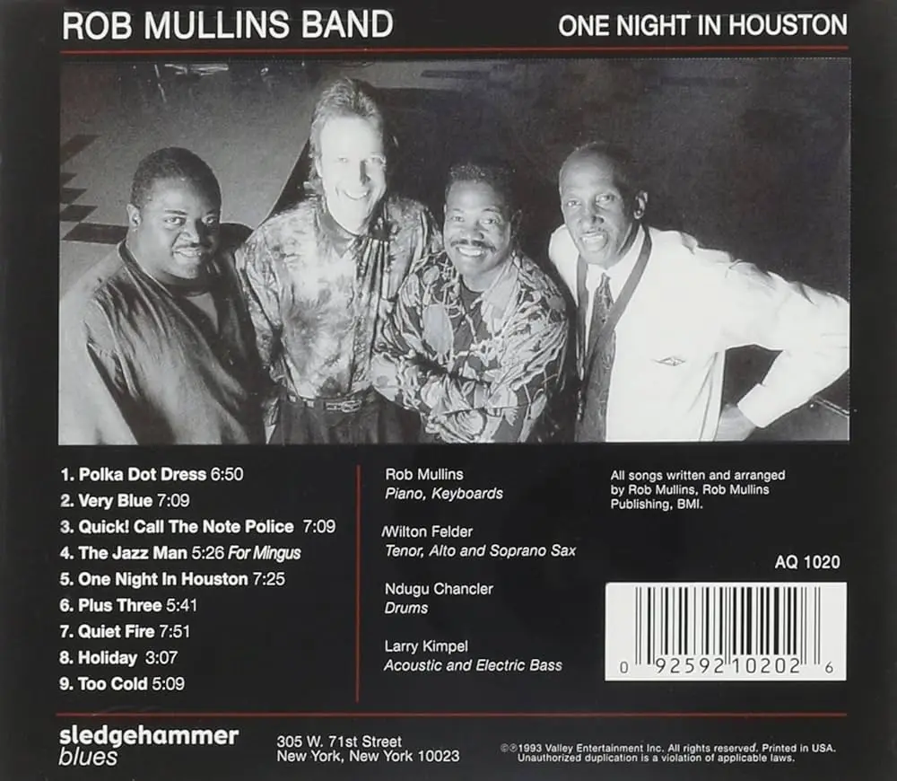 Rob Mullins Band - One Night In Houston 1993