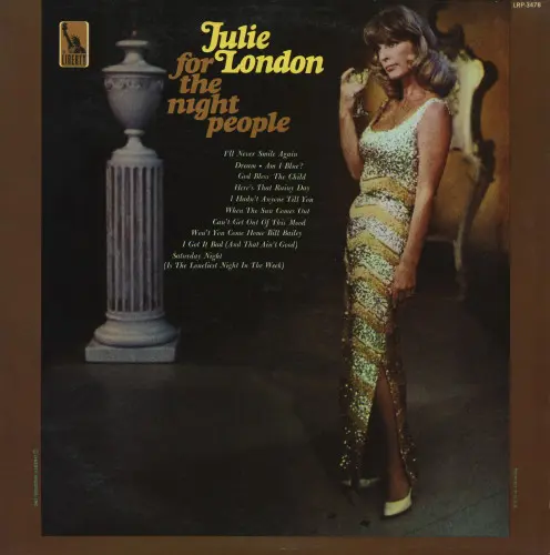 Julie London ‎– For The Night People 1966