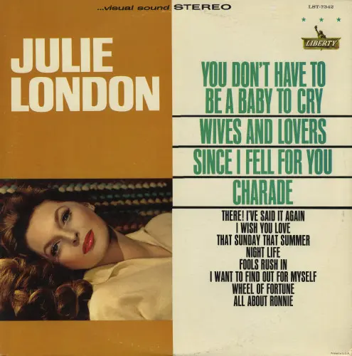 Julie London ‎– You Don't Have To Be A Baby To Cry 1964