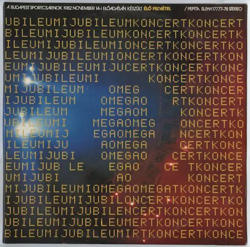 Omega – Jubileumi Koncert 1982 [2LP] - 1983