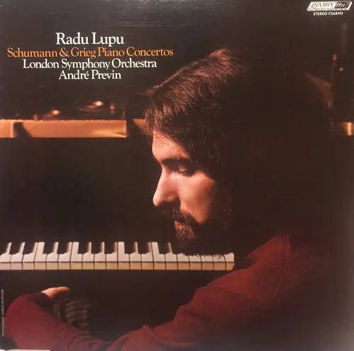 Schumann, Piano Concerto in A minor; Grieg, Piano Concerto in A minor (Radu Lupu, Andre Previn, LSO, Decca London FFRR) - 1973