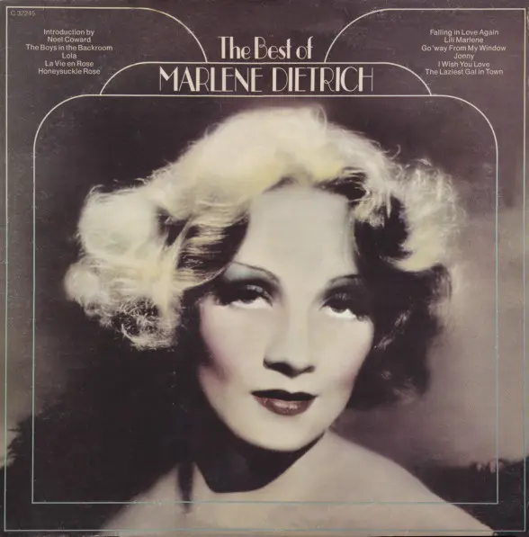 Marlene Dietrich - The Best Of Marlene Dietrich - 1985