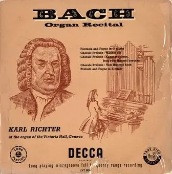 Bach – Organ Recital Karl Richter at Victoria Hall, Geneva (1955)